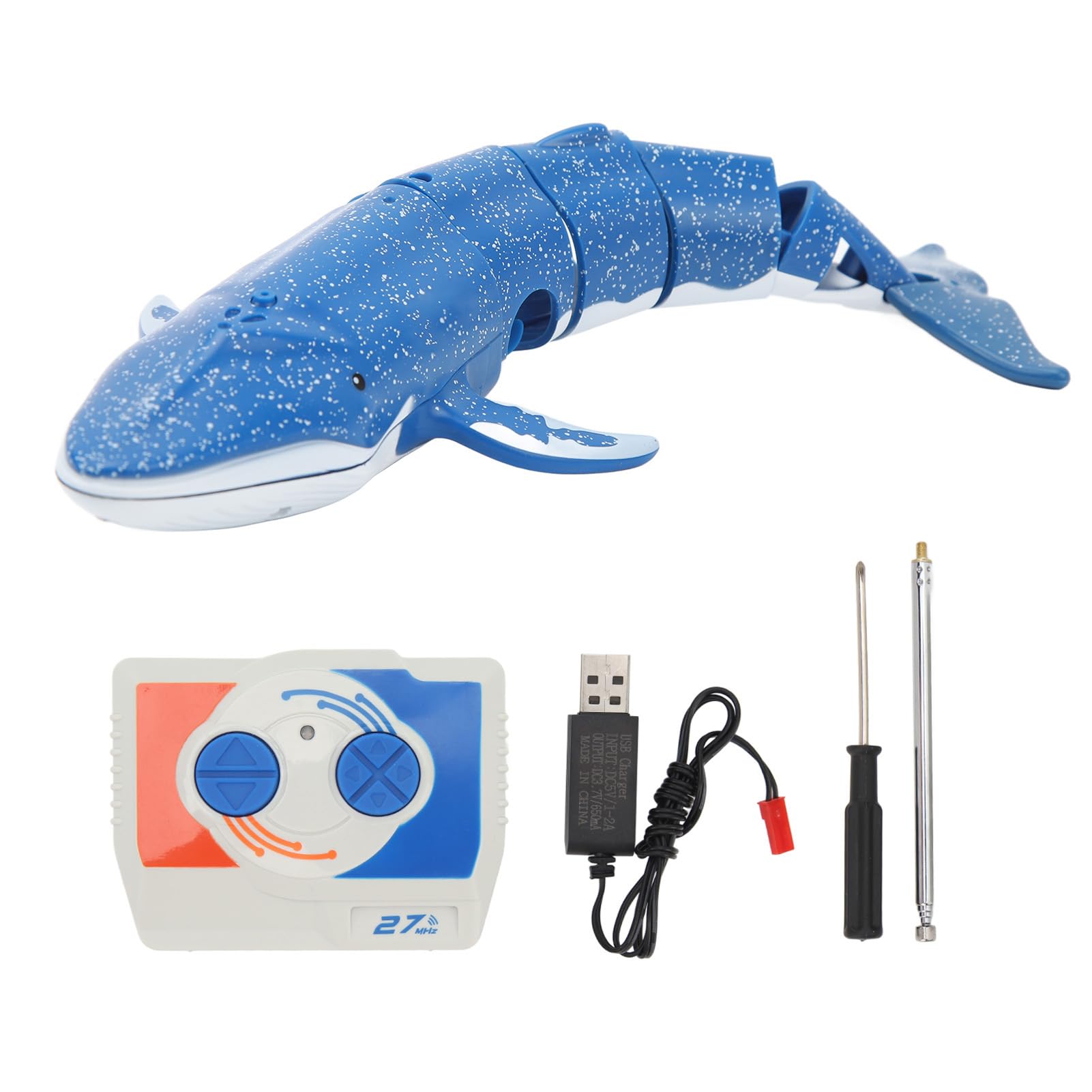 RC Whale, Agile Movement ABS Plastic 2.4 GHZ Control Whale for